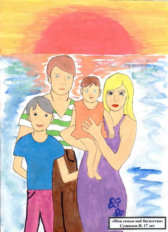 Рисование семья