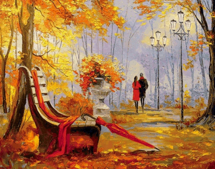 Осенние пейзажи в живописи художницы Ольги Дарчук