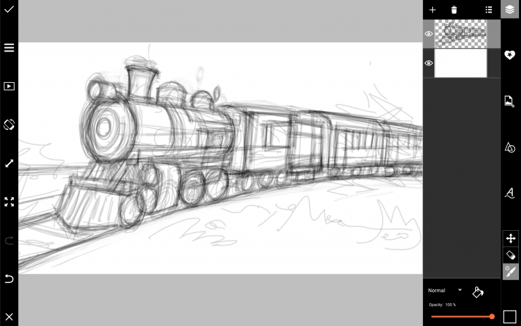 Рисунки для срисовки поезда