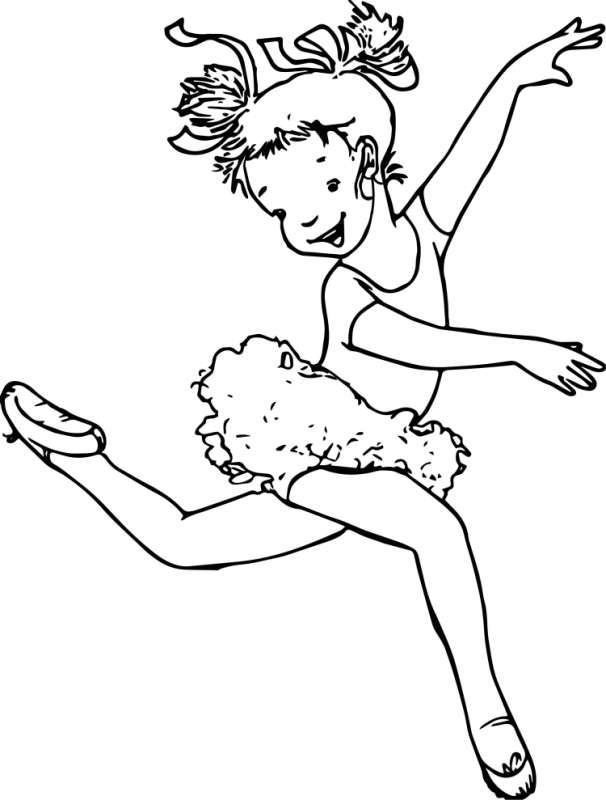 Детские раскраски балерина