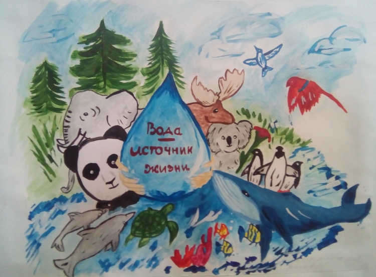 Экологический плакат о воде