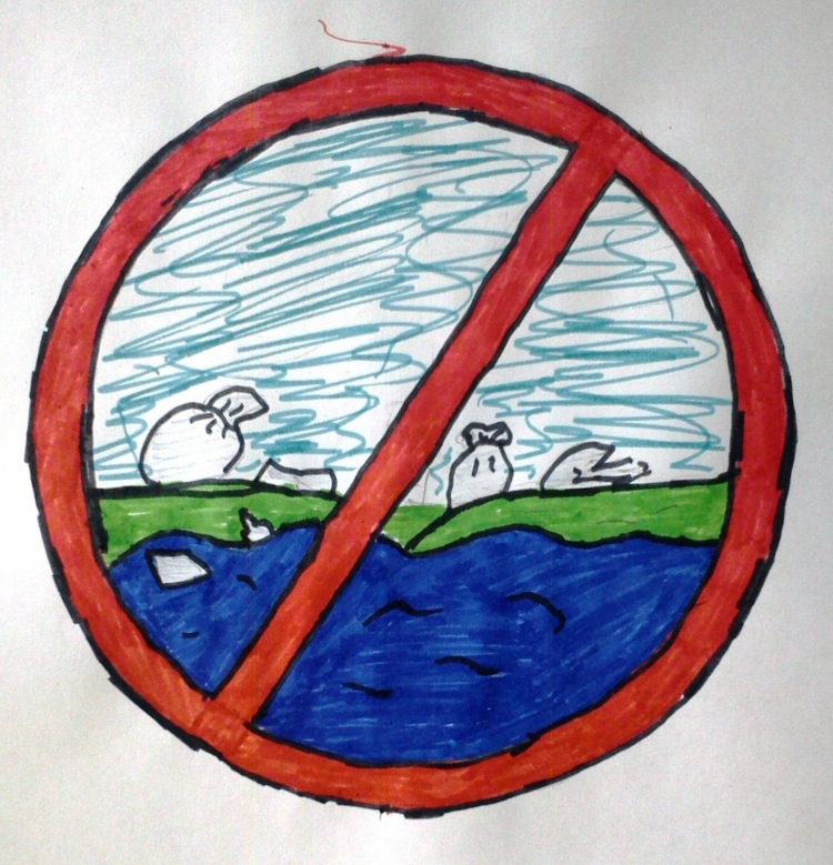 Знак не загрязняй водоемы